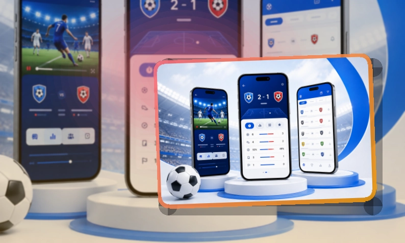 轻量下载 · 赛事信息App · 手机追赛更顺手界面展示